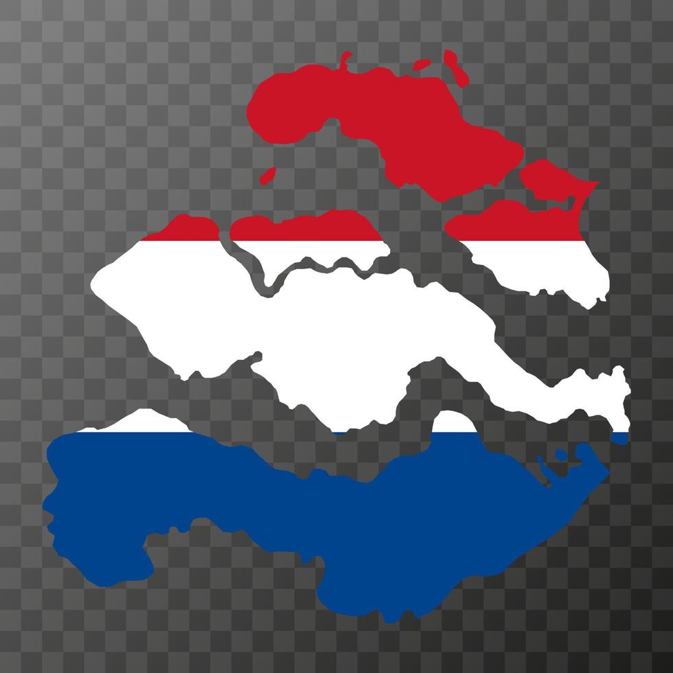 Zeeland province of the Netherlands. Vector illustration.