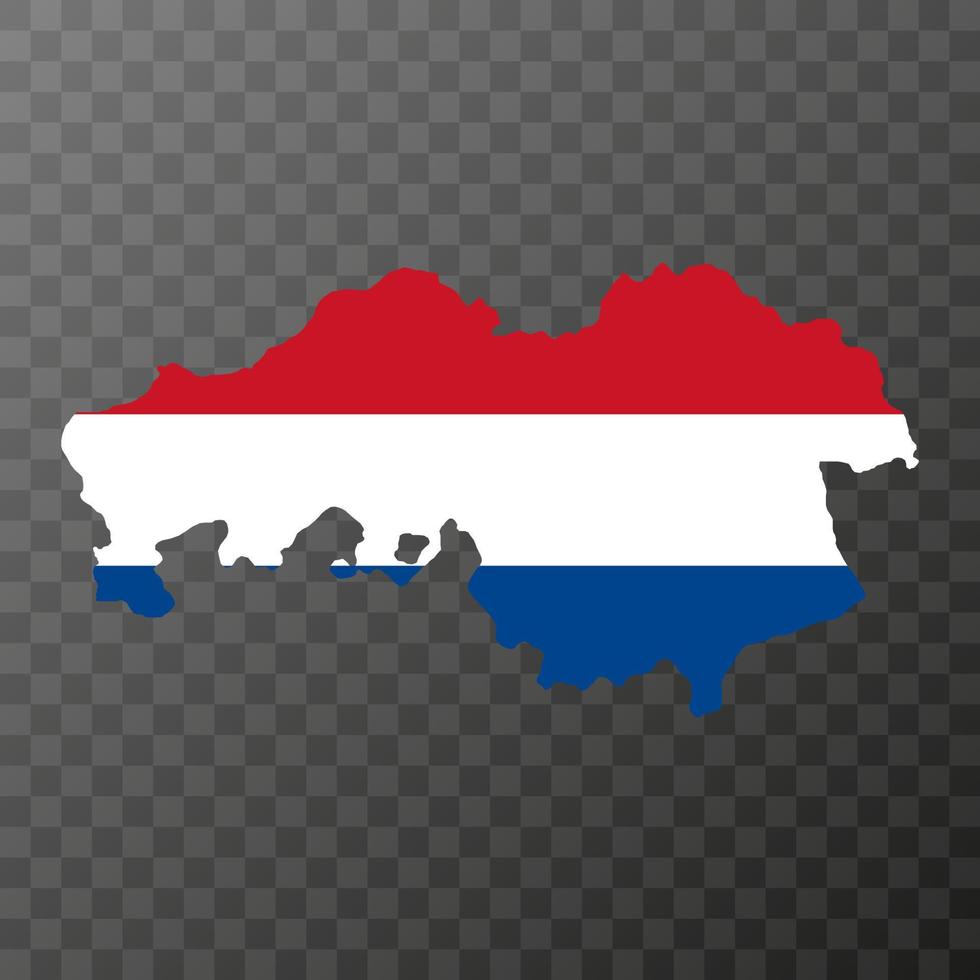 North Brabant province of the Netherlands. Vector illustration.