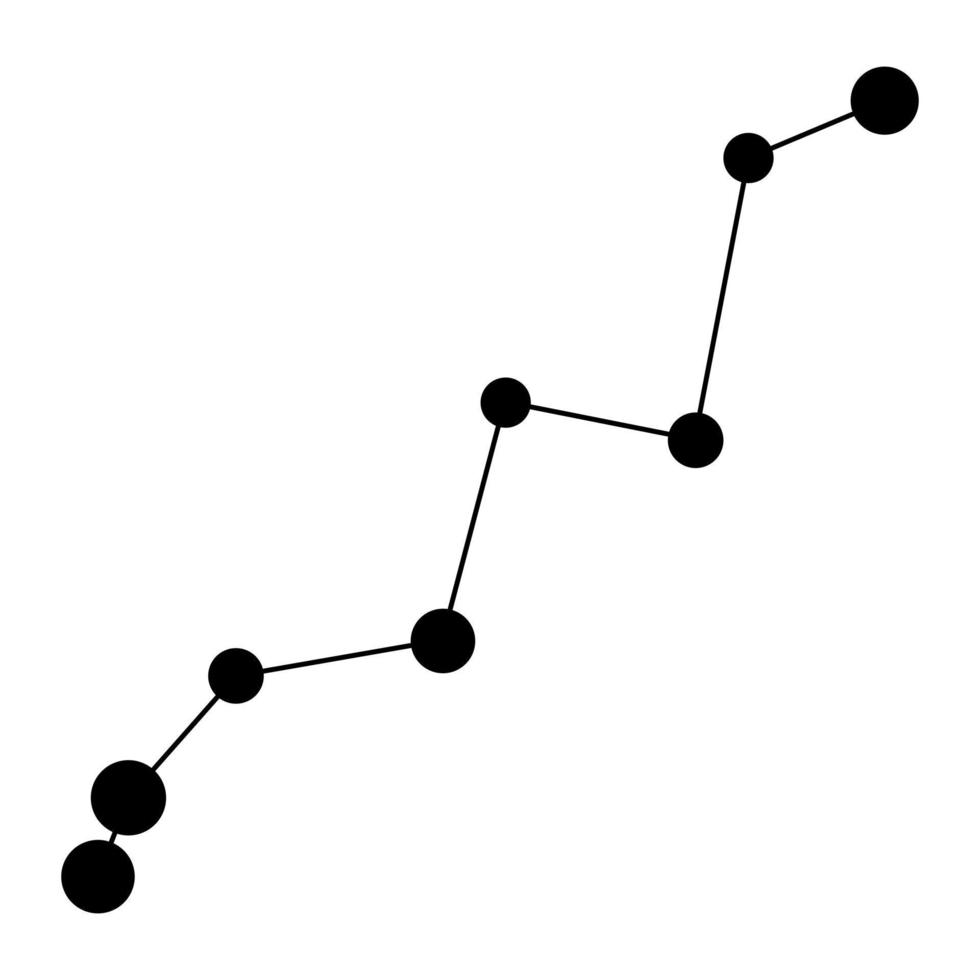 Lynx constellation map. Vector illustration.