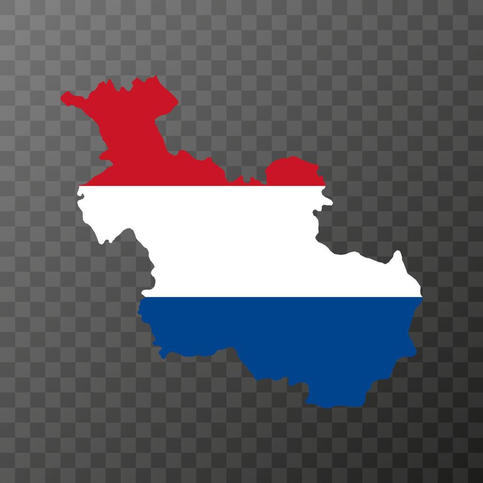 Overijssel province of the Netherlands. Vector illustration.