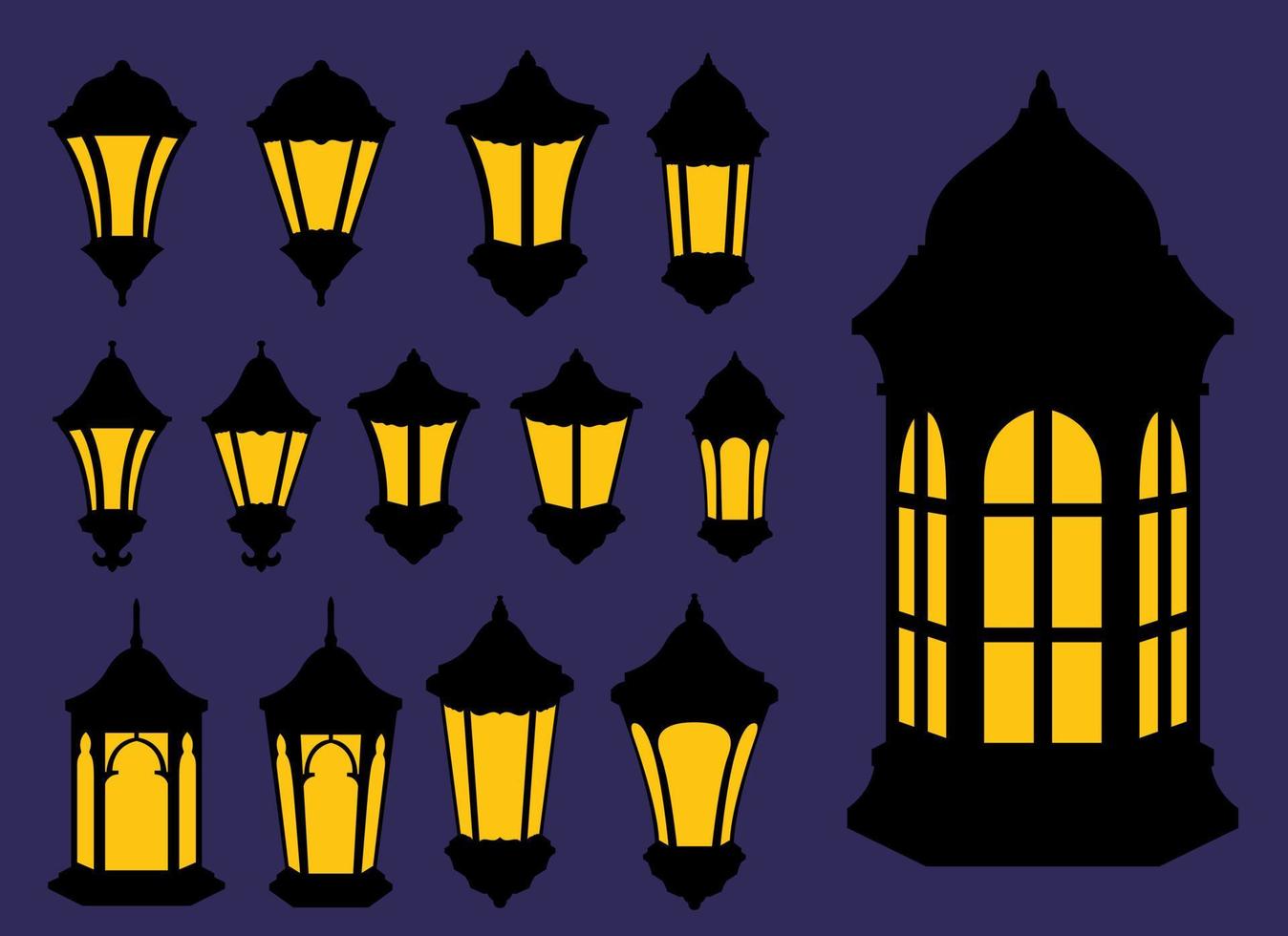 Vintage lamp vector design illustration isolated on background