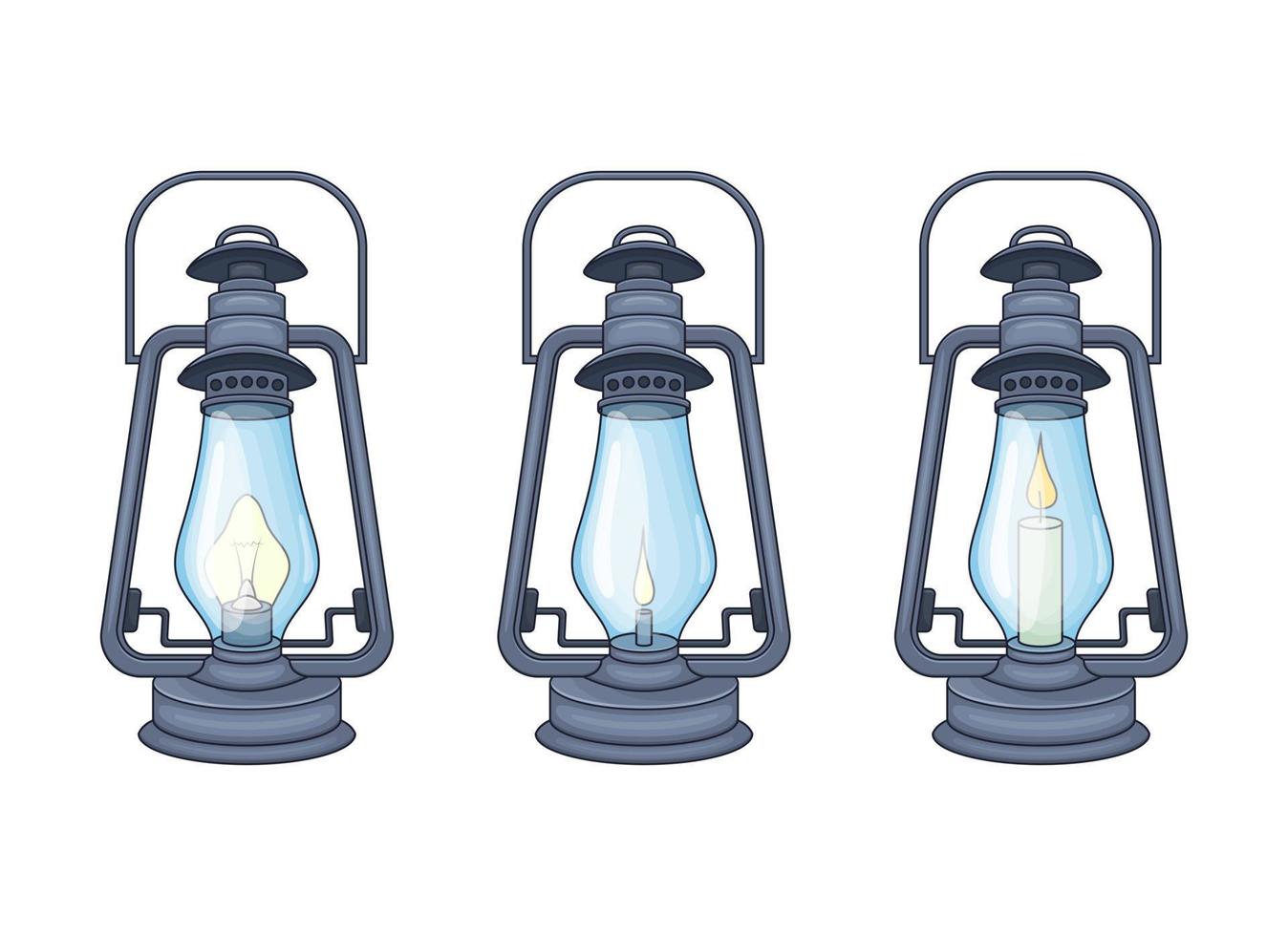 Vintage lamp vector design illustration isolated on background