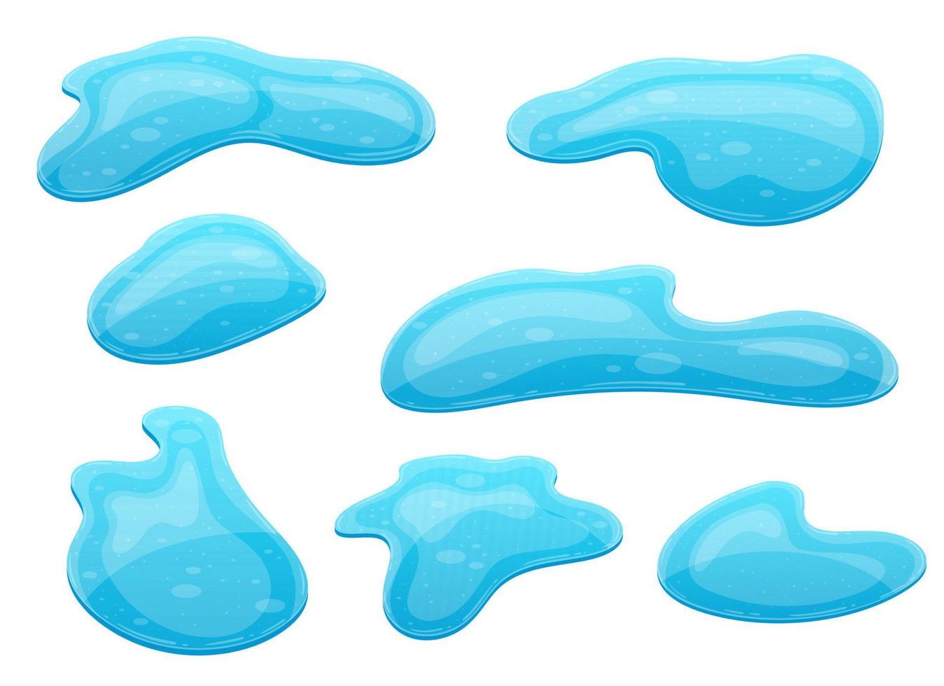 líquido agua charco vector diseño ilustración aislado en blanco antecedentes