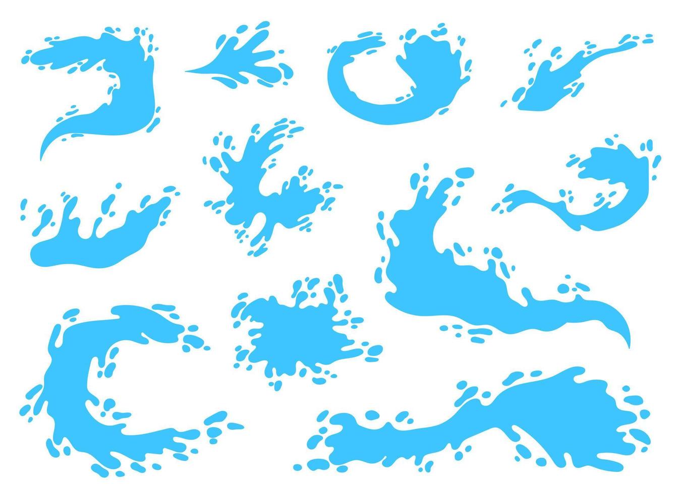 Water splash vector design illustration isolated on background