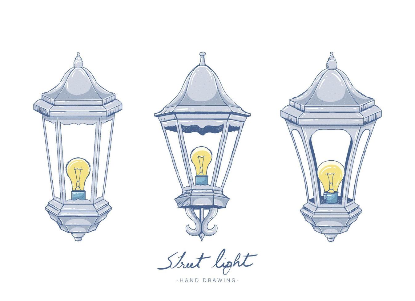 Vintage lamp vector design illustration isolated on background