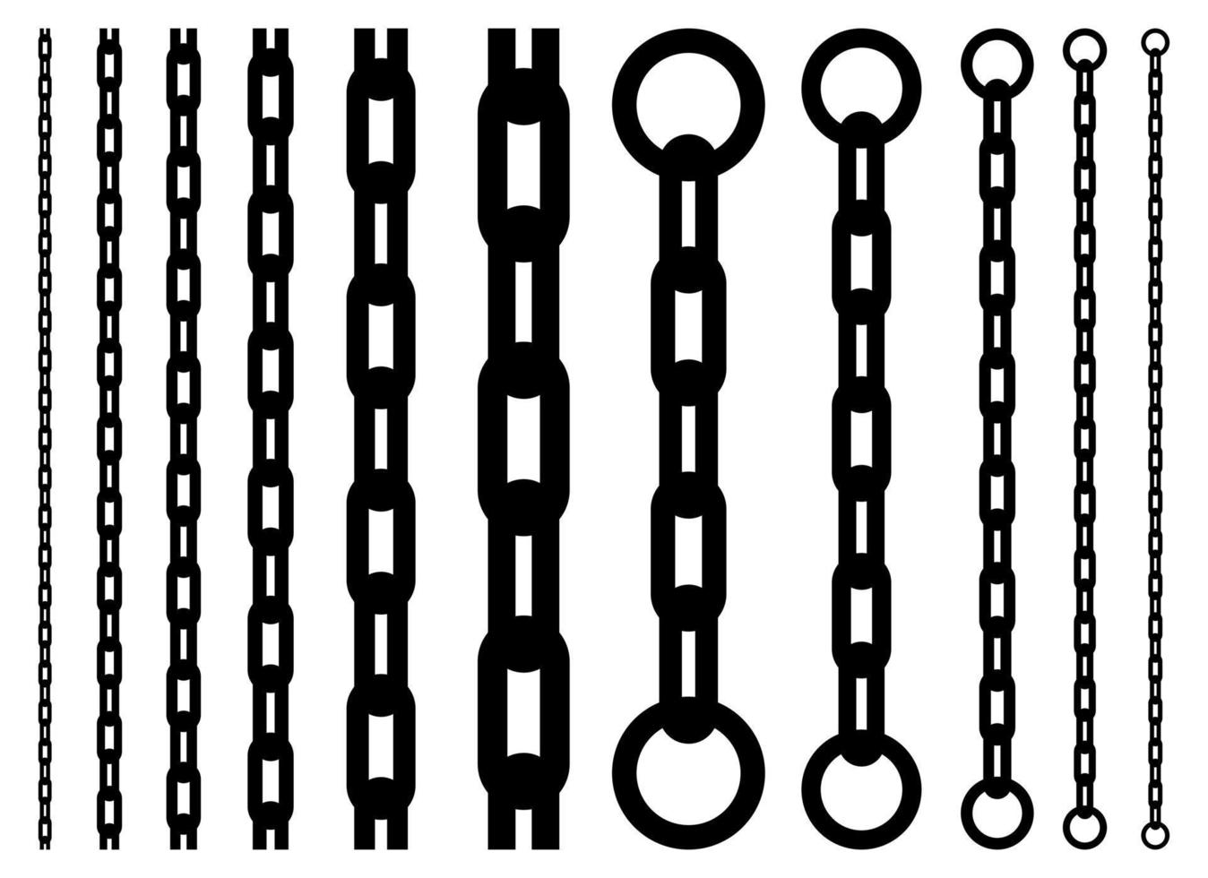 Chain vector design illustration isolated on white background