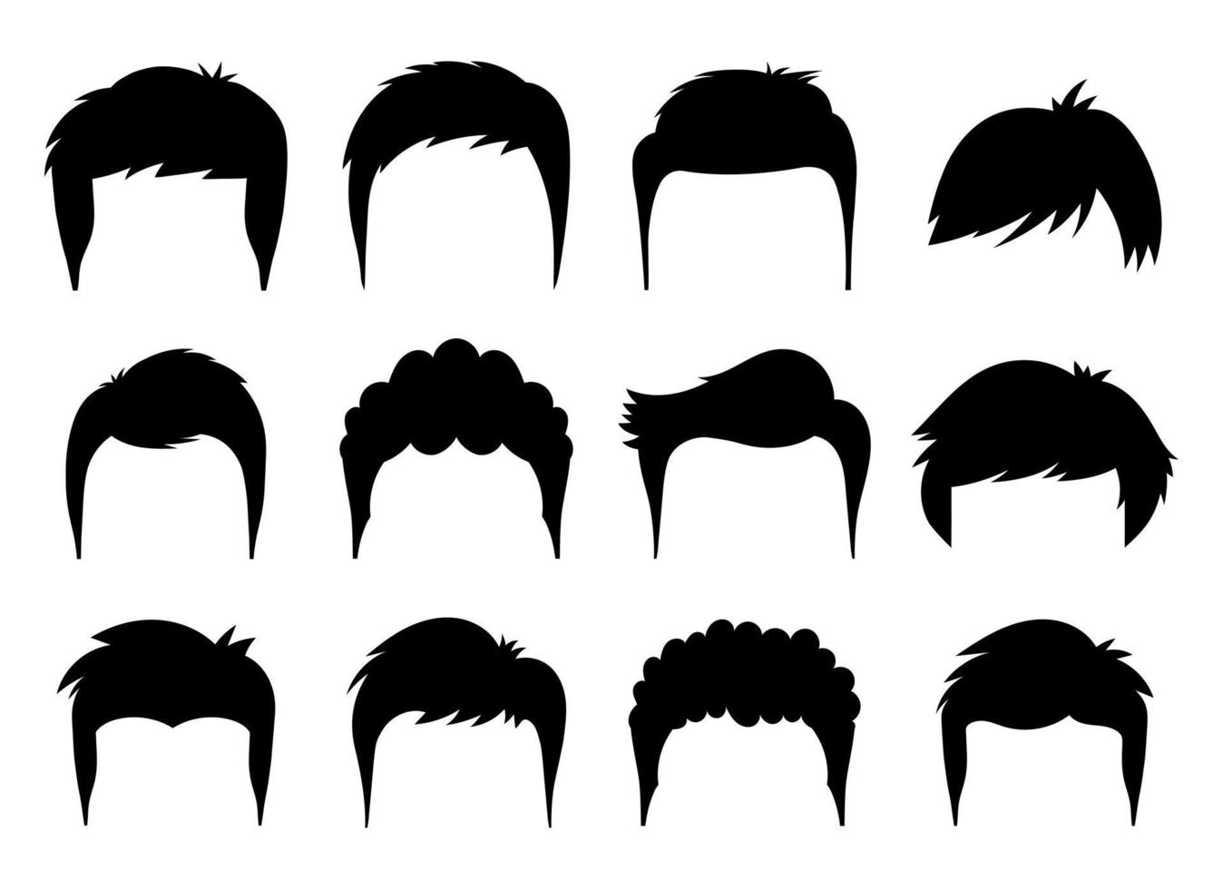 Man hair vector design illustration isolated on white background