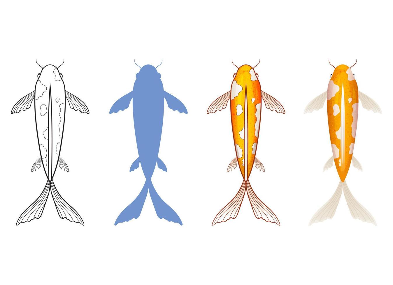 pescado vector diseño ilustración aislado en blanco antecedentes