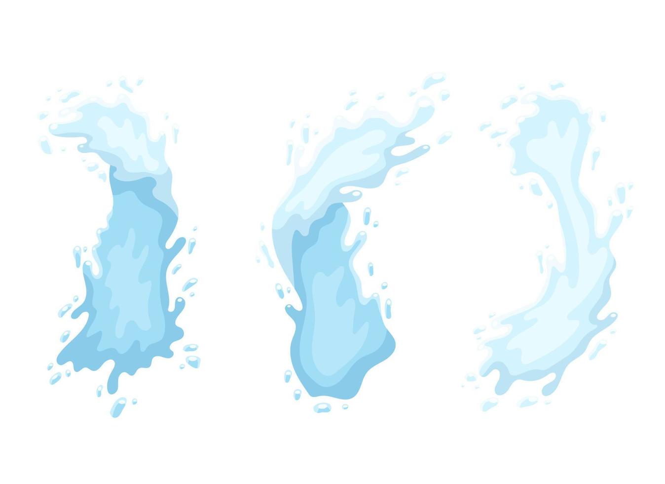 Water splash vector design illustration isolated on background