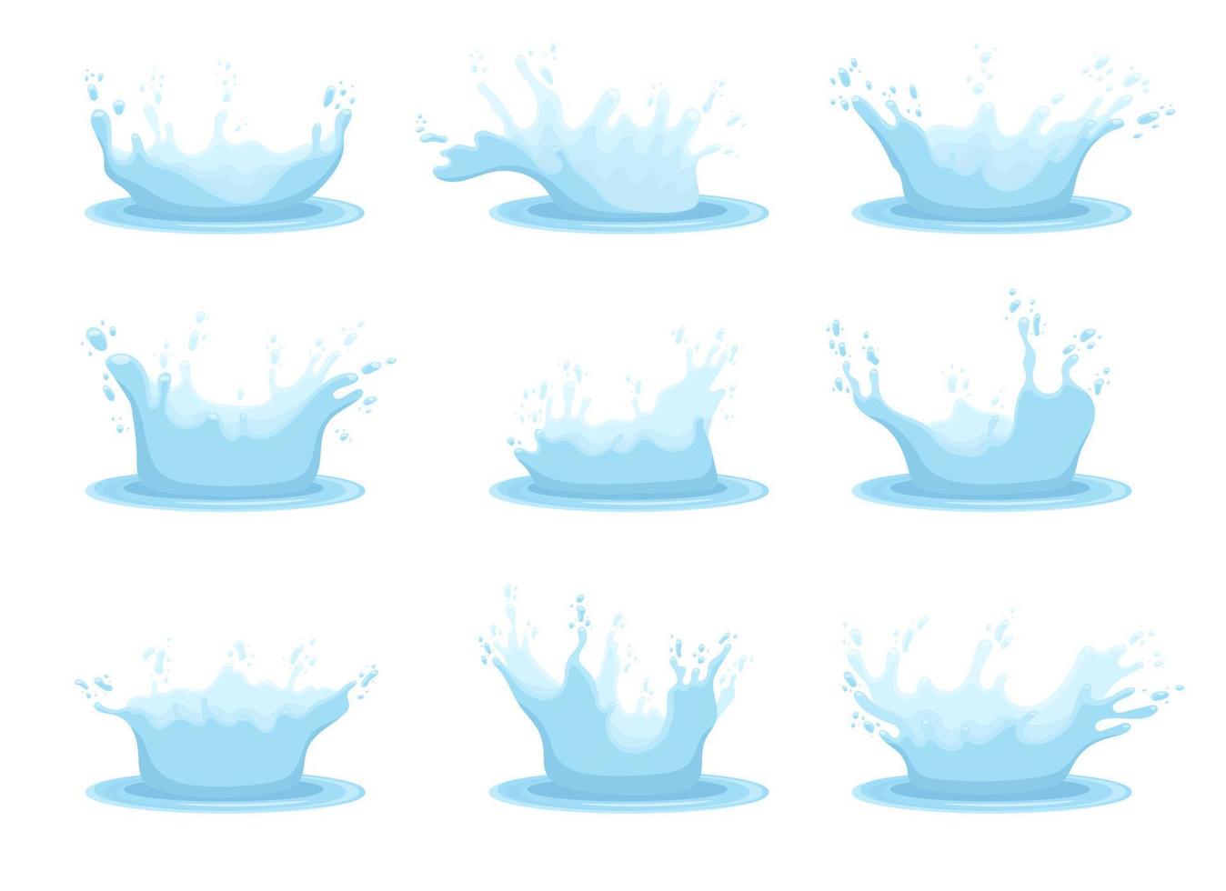 Water splash vector design illustration isolated on background