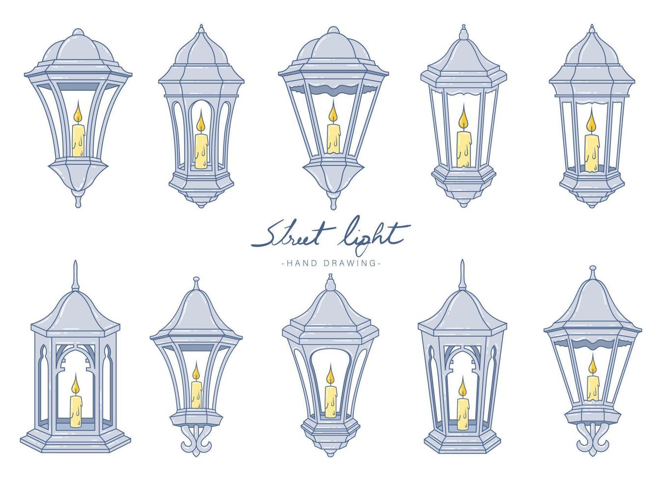 Vintage lamp vector design illustration isolated on background