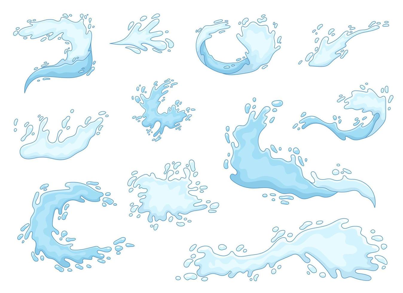 Water splash vector design illustration isolated on background