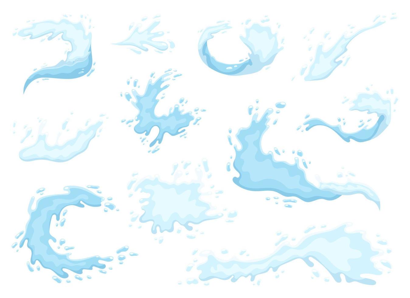 Water splash vector design illustration isolated on background