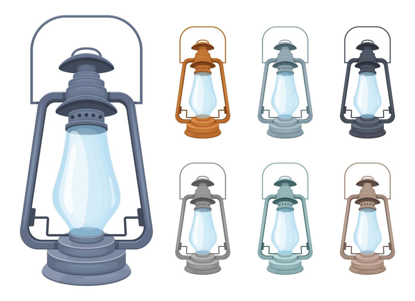 Vintage lamp vector design illustration isolated on background