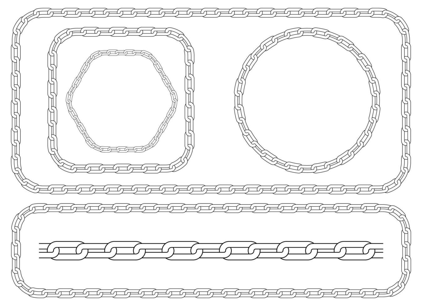Chain vector design illustration isolated on white background