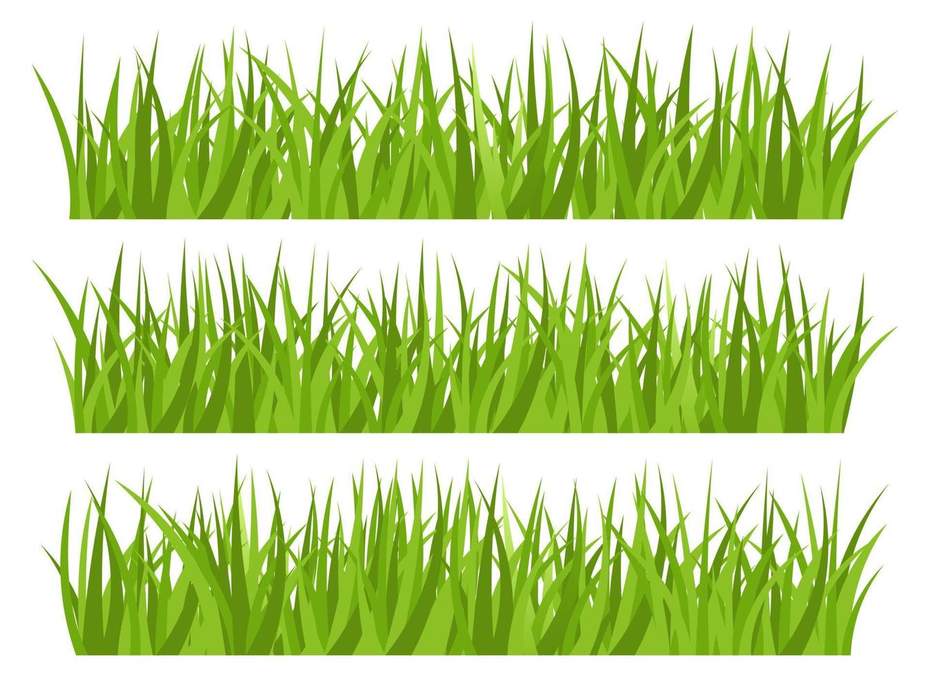 Green grass vector design illustration isolated on white background