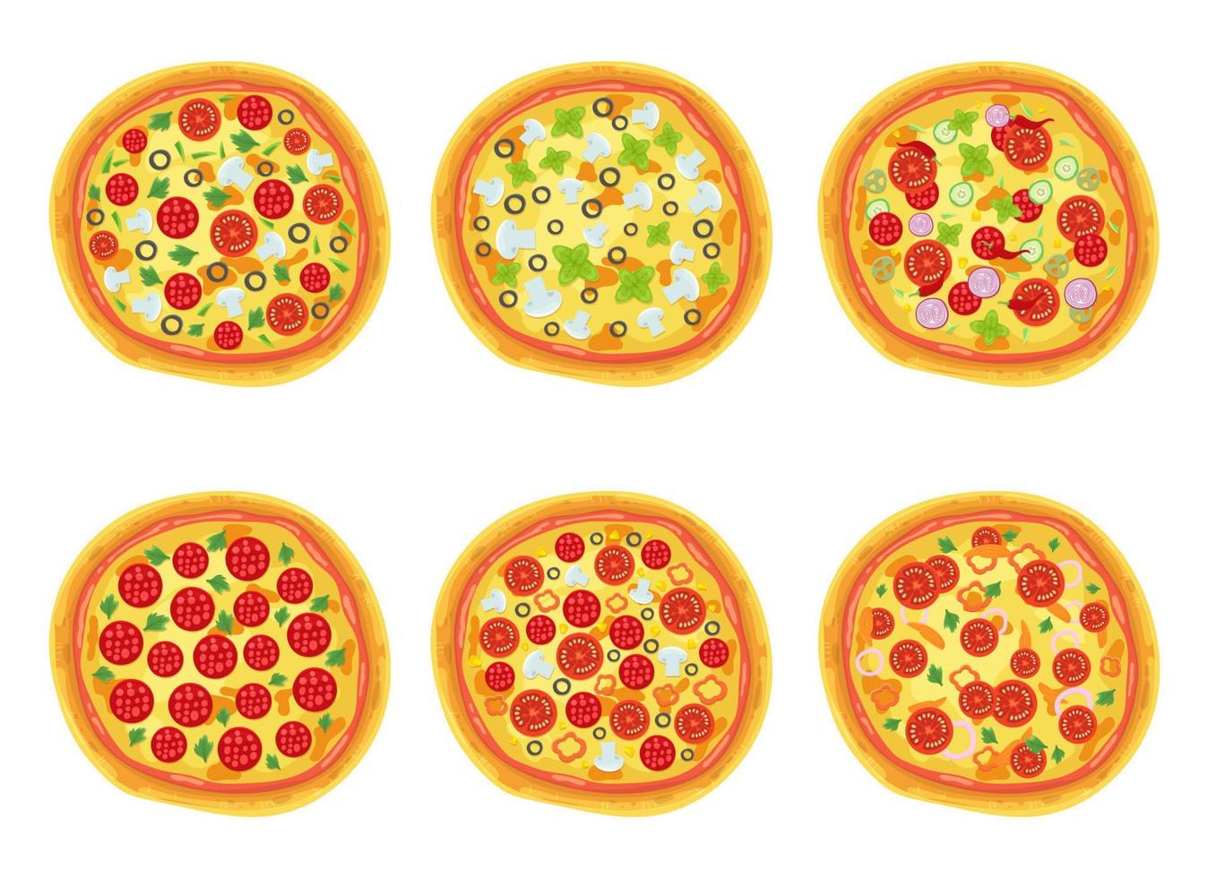 Pizza vector design illustration isolated on white background