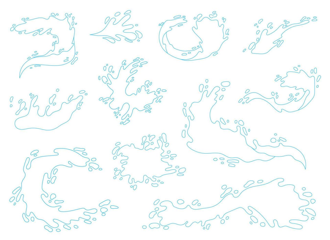 Water splash vector design illustration isolated on background