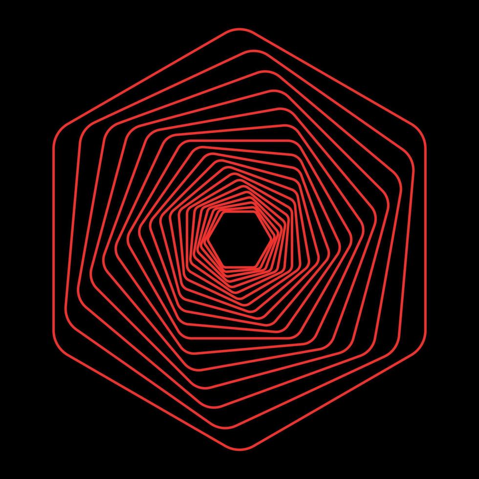 abstract red flower, abstract background with spiral vector