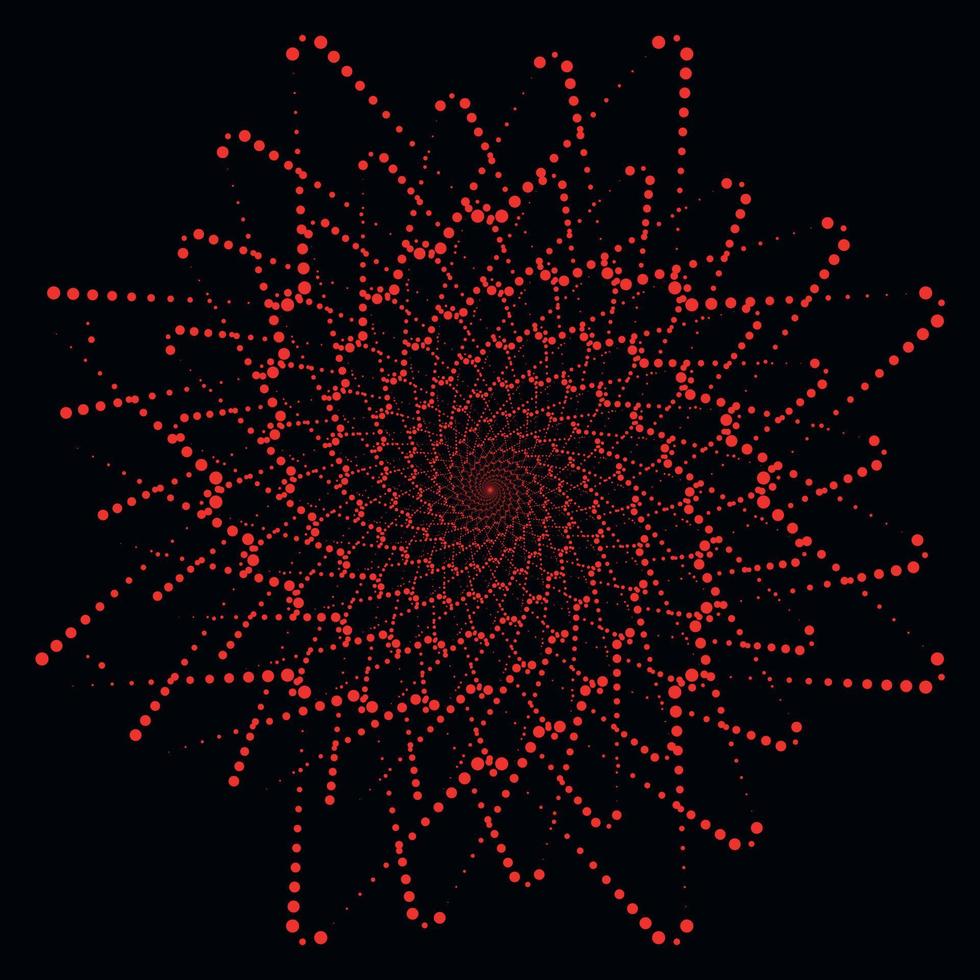 resumen antecedentes con círculos, resumen rojo flor vector
