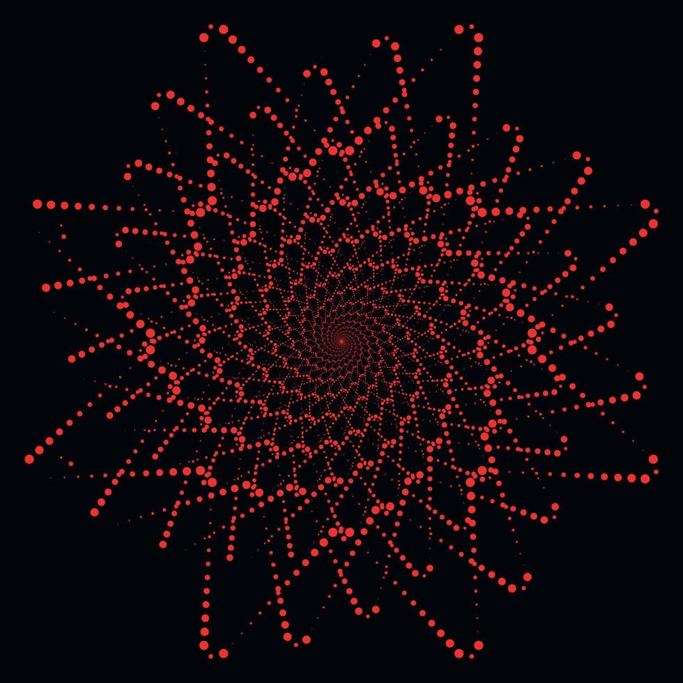 abstract background with circles, abstract red flower vector