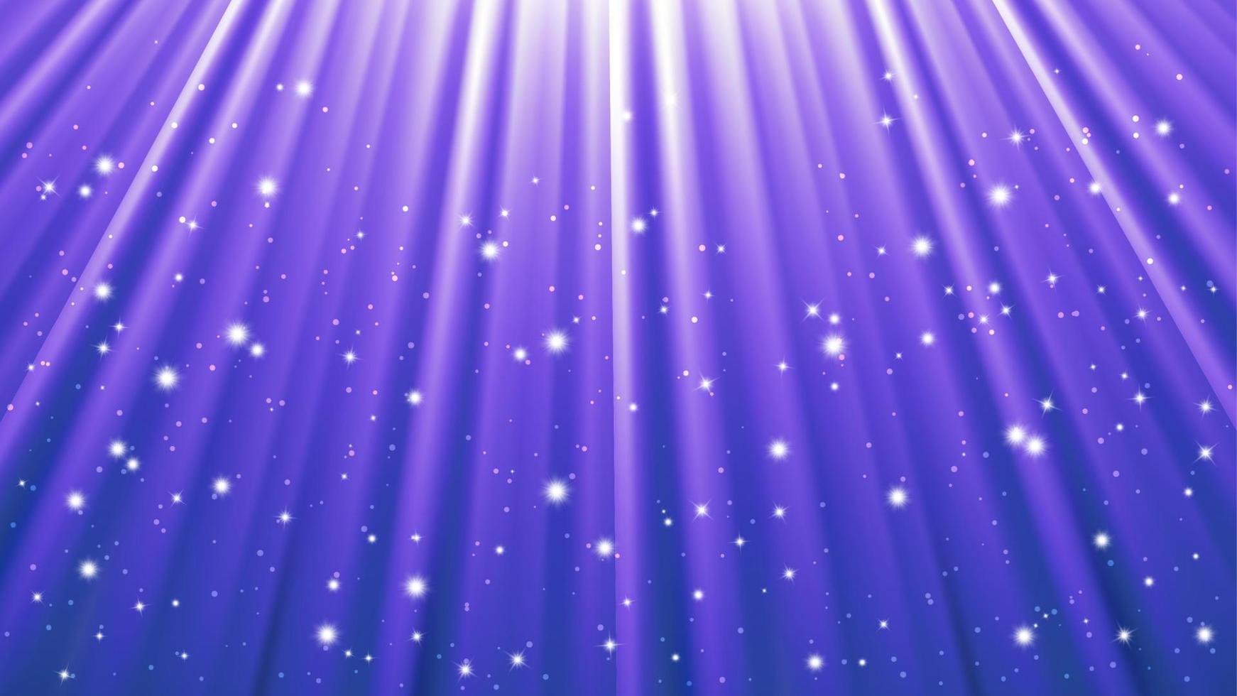 Sunlight rays background with light effects. Blue backdrop with light of radiance. Vector illustration