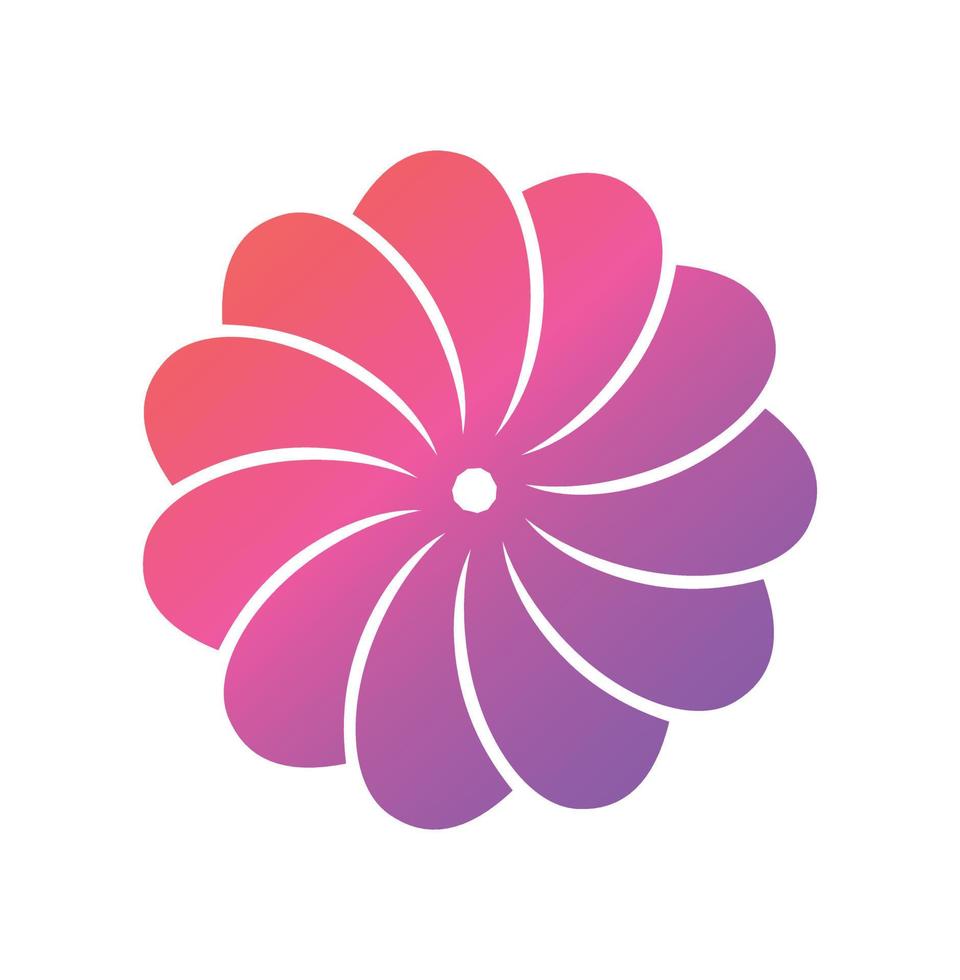Abstract pink flower symbol for your logo vector