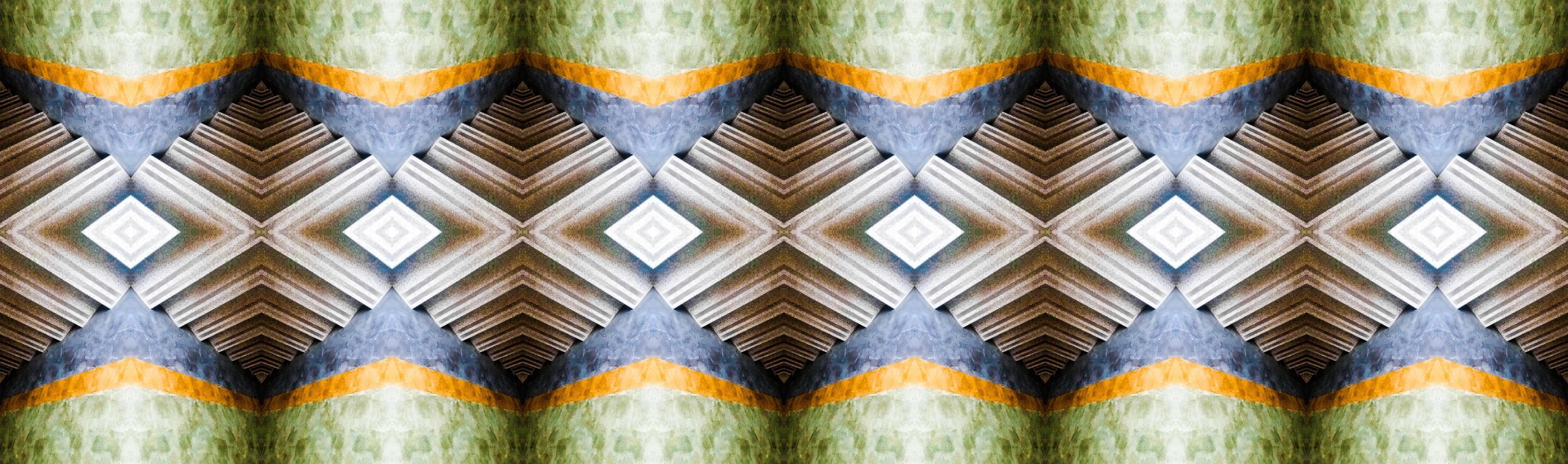 Symmetric geometric abstract pattern photo