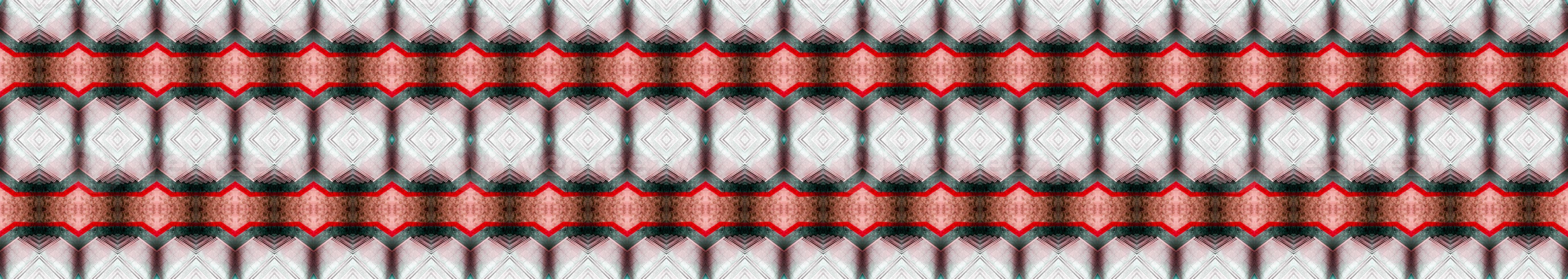 Symmetric geometric abstract horizontal pattern photo