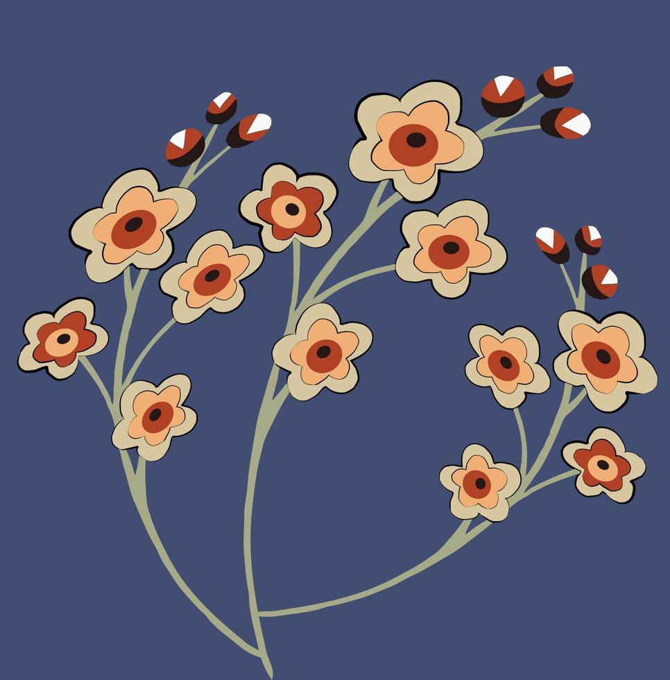 Floral background vector illustration