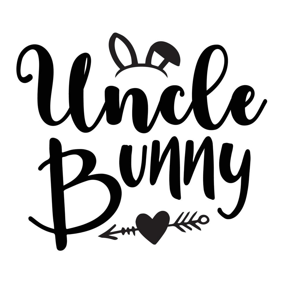 Bunny quote typography design cut file and bundle for t-shirt, cards, frame artwork, bags, mugs, stickers, tumblers, phone cases, print etc. vector