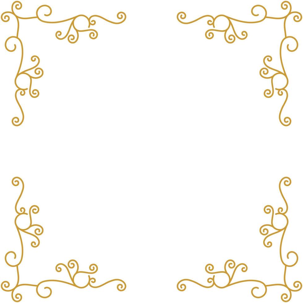 decorative frames and corner decorations for writing and photos vector