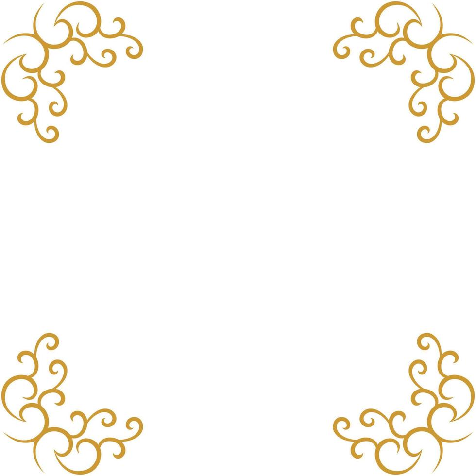 decorative frames and corner decorations for writing and photos vector