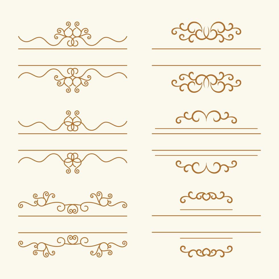 decorative frames and corner decorations for writing and photos vector