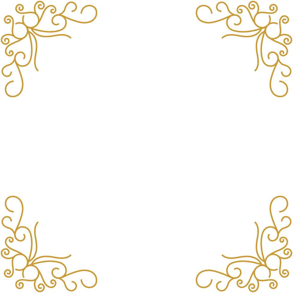 decorative frames and corner decorations for writing and photos vector