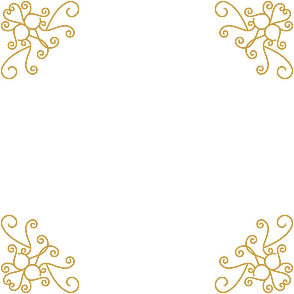 decorative frames and corner decorations for writing and photos vector