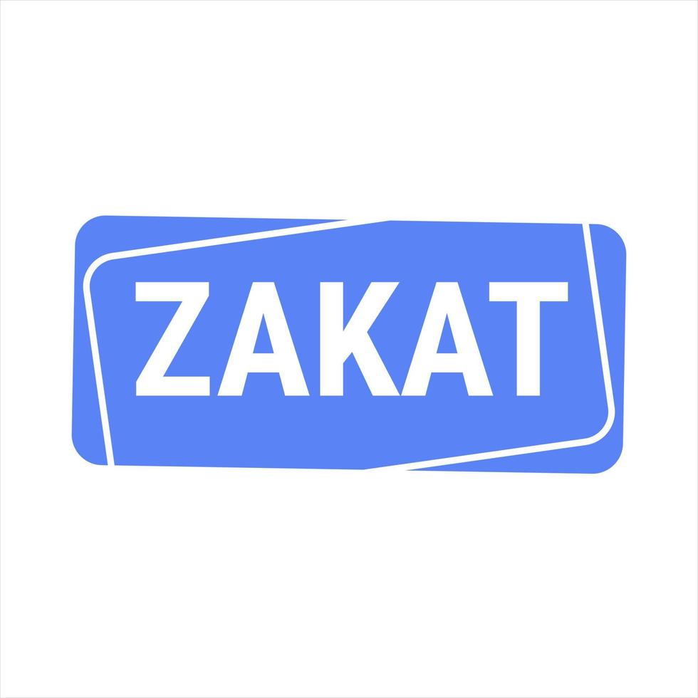 Zakat Explained Blue Vector Callout Banner with Information on Giving to Charity During Ramadan