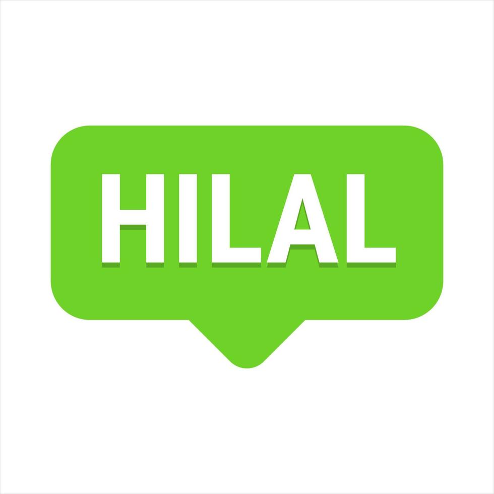 Hilal Sighting Green Vector Callout Banner with Information on the Crescent Moon