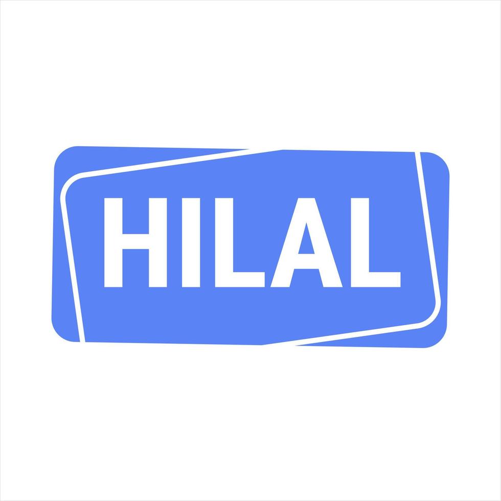 Hilal Sighting Blue Vector Callout Banner with Information on the Crescent Moon