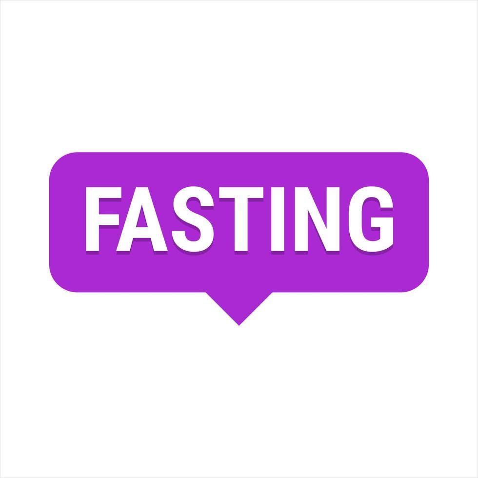 Fasting Made Easy Learn the Best Tips and Tricks for Ramadan. Purple Vector Callout Banner