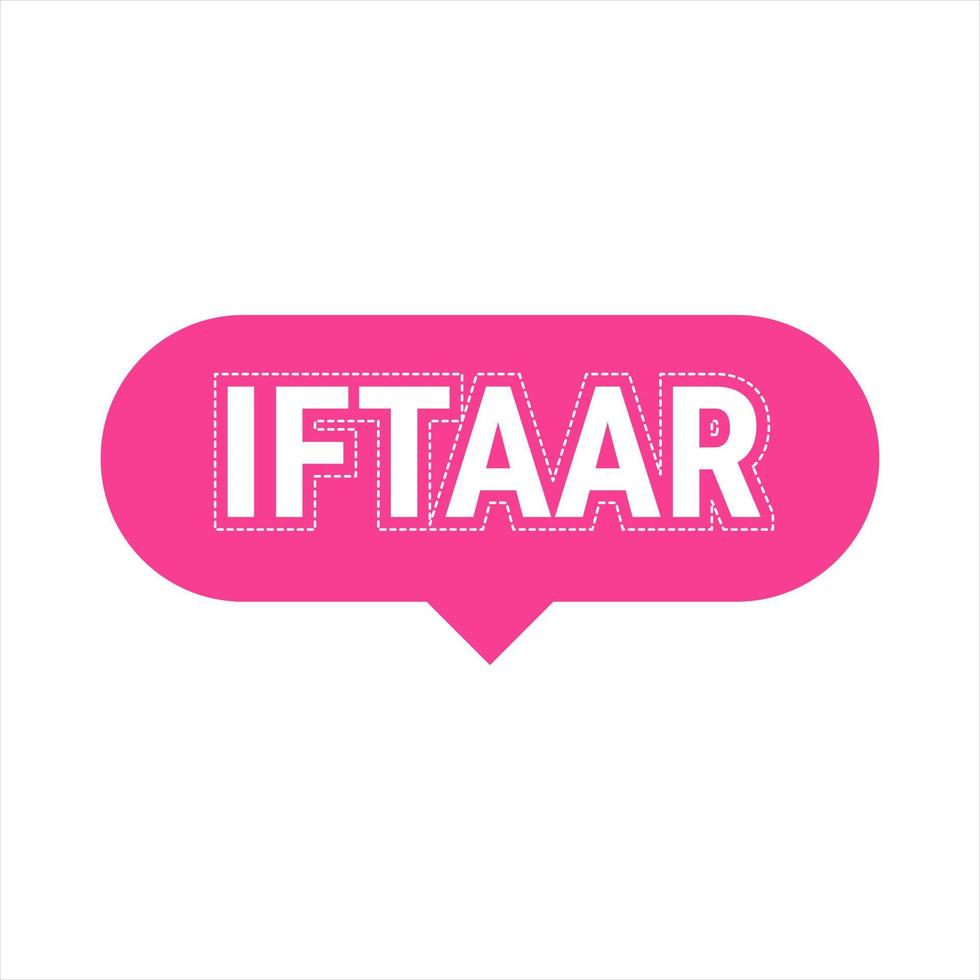 Celebrate Iftaar with Delicious Recipes and Nutritious Meals. Pink Vector Callout Banner