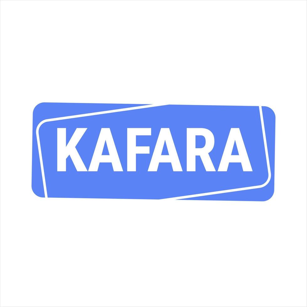 Kafara Blue Vector Callout Banner with Information on Making Up Missed Fast Days