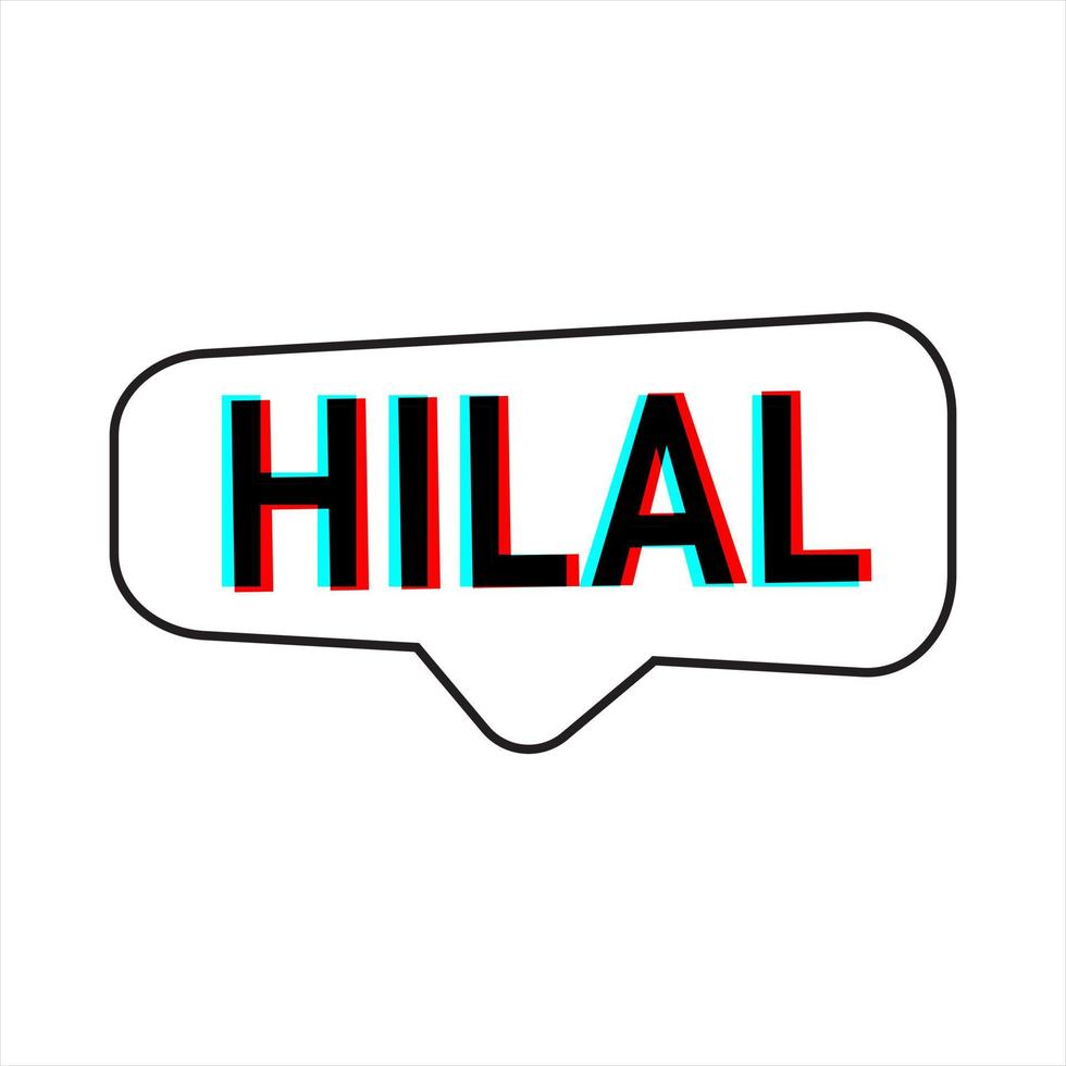 Hilal Sighting White Vector Callout Banner with Information on the Crescent Moon