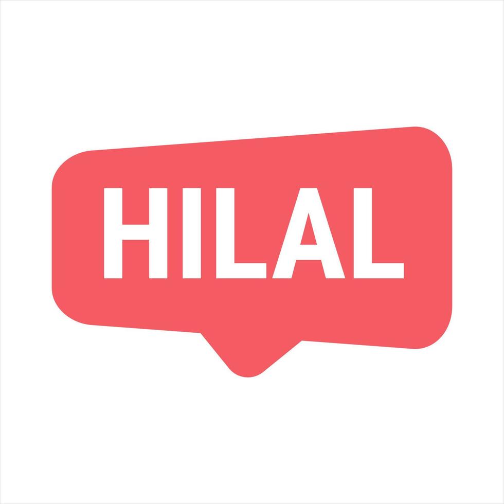 Hilal Sighting Red Vector Callout Banner with Information on the Crescent Moon