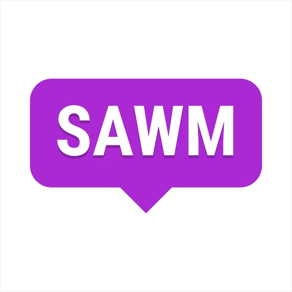 Sawm Purple Vector Callout Banner with Information on Fasting and Prayer in Ramadan