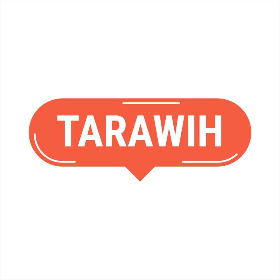 Tarawih Guide Red Vector Callout Banner with Tips for a Fulfilling Ramadan Experience