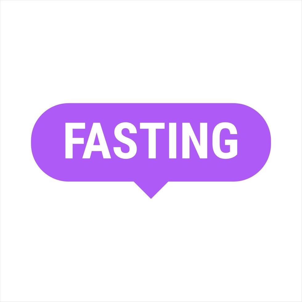 Fasting Made Easy Learn the Best Tips and Tricks for Ramadan. Purple Vector Callout Banner