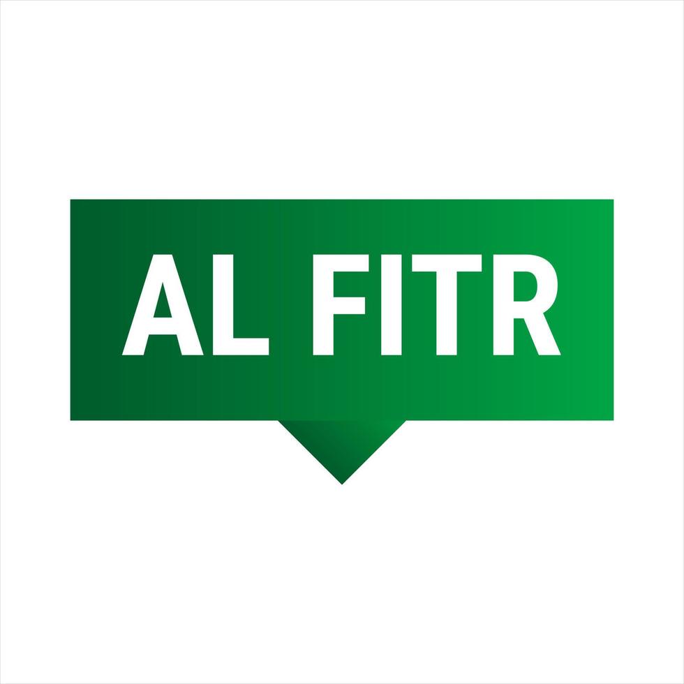 Eid Al-Fitr Countdown Dark Green Vector Callout Banner with Days Left Until Celebration