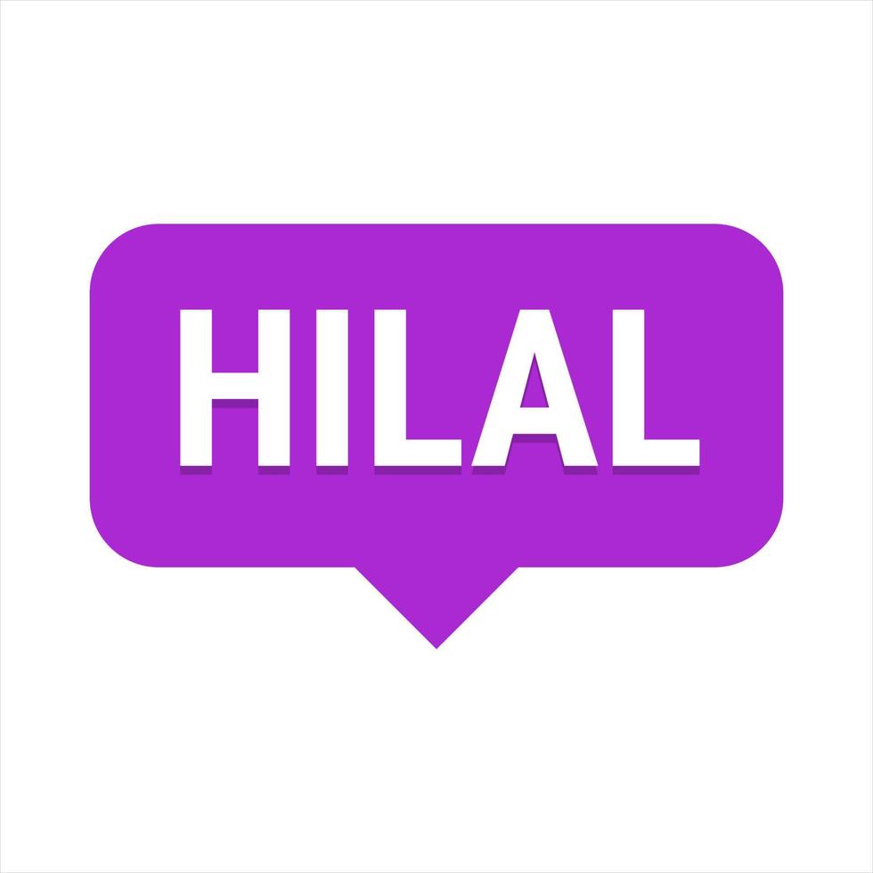 Hilal Sighting Purple Vector Callout Banner with Information on the Crescent Moon