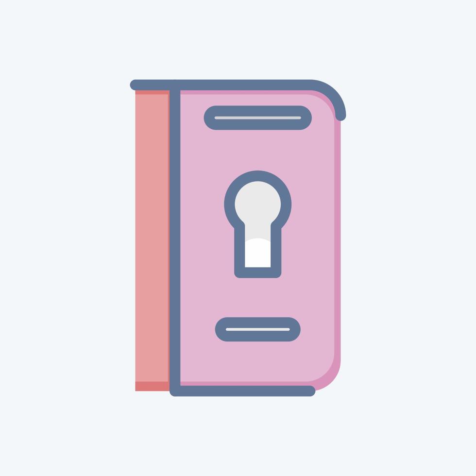 Icon Passport. related to Eid Al Adha symbol. Doodle Style. simple design editable. simple illustration vector